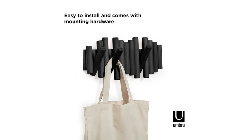 umbra Picket Wandgarderobe schwarz