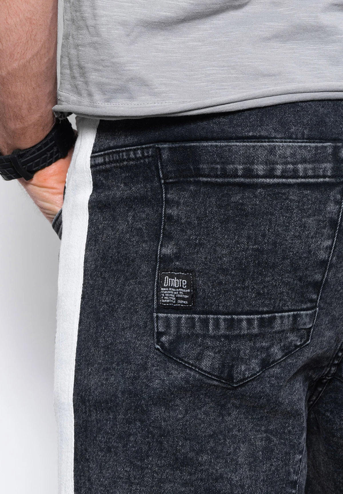 Pantalones cortos de mezclilla ombré