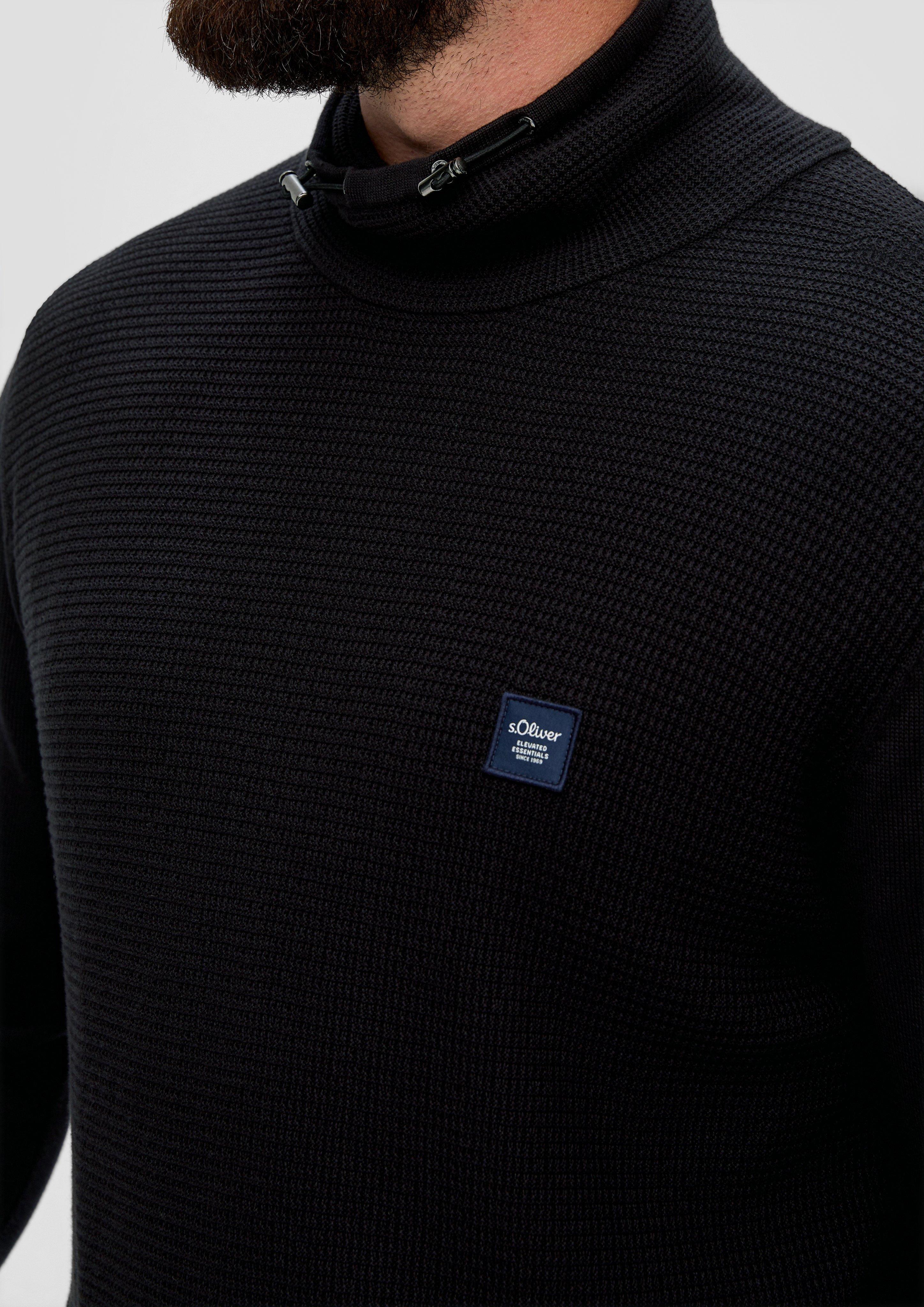 Strickpullover mit Jersey-Ärmeln  2143414-9999