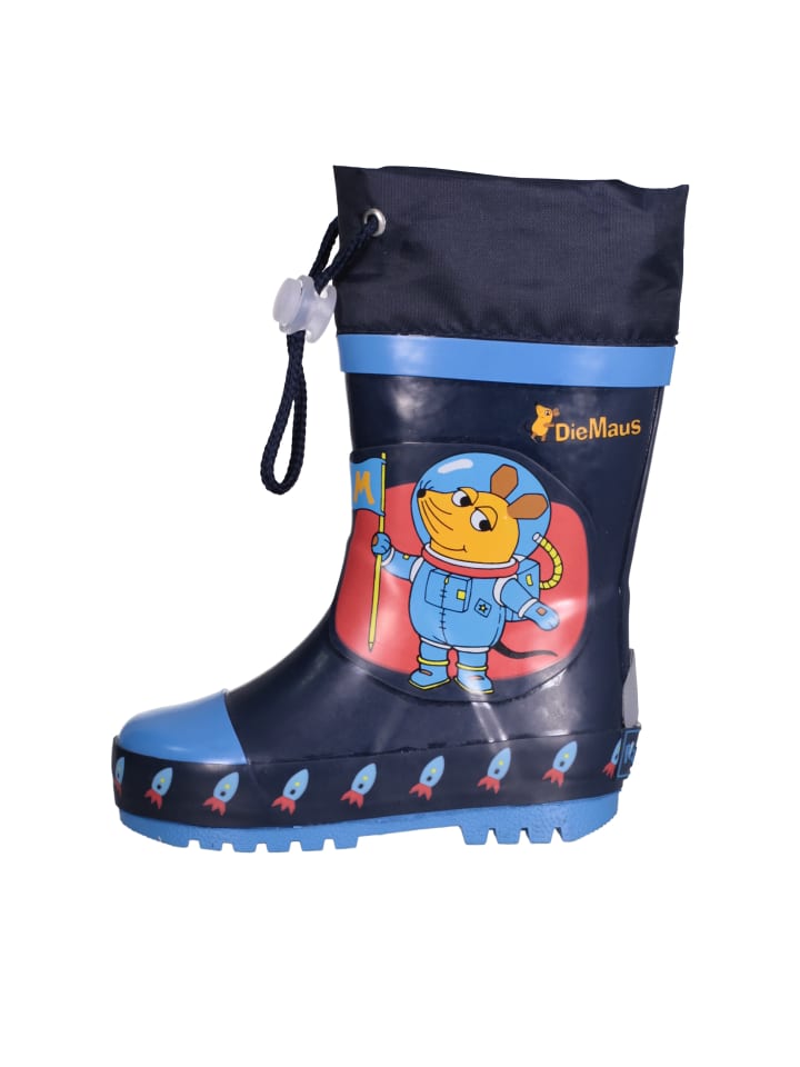 Playshoes Gummistiefel die Maus Weltraum in Marine günstig kaufen