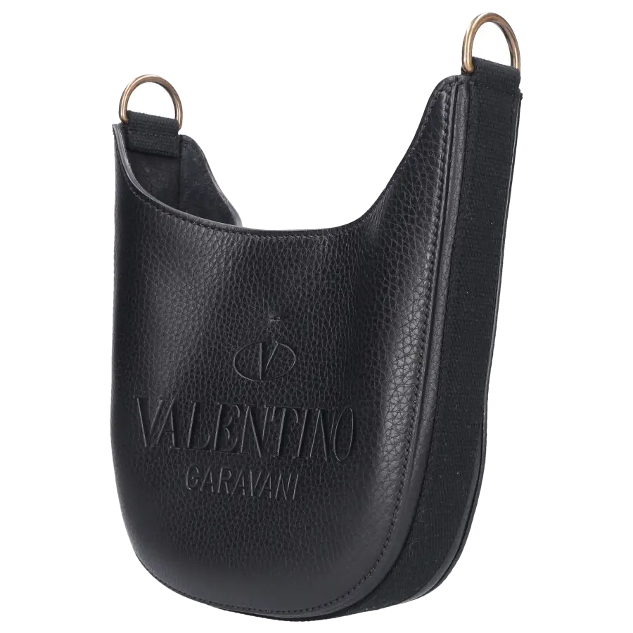 Valentino Garavani - Schultertasche IDENTITY Kalbsleder - schwarz