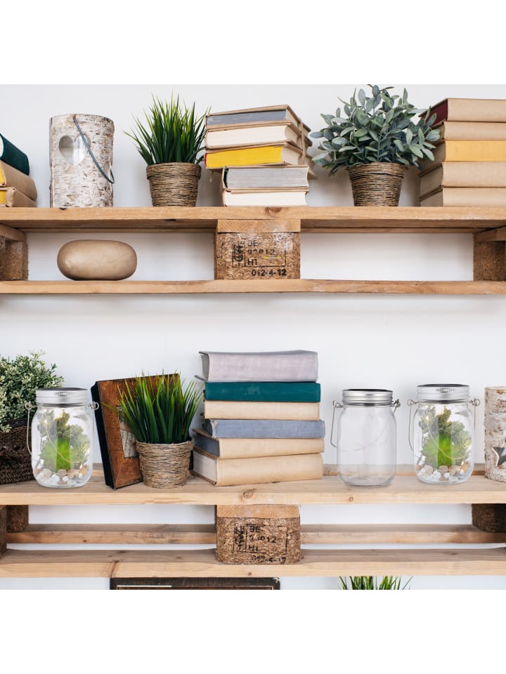 relaxdays 3 x Solar Glas in Transparent günstig kaufen onesize