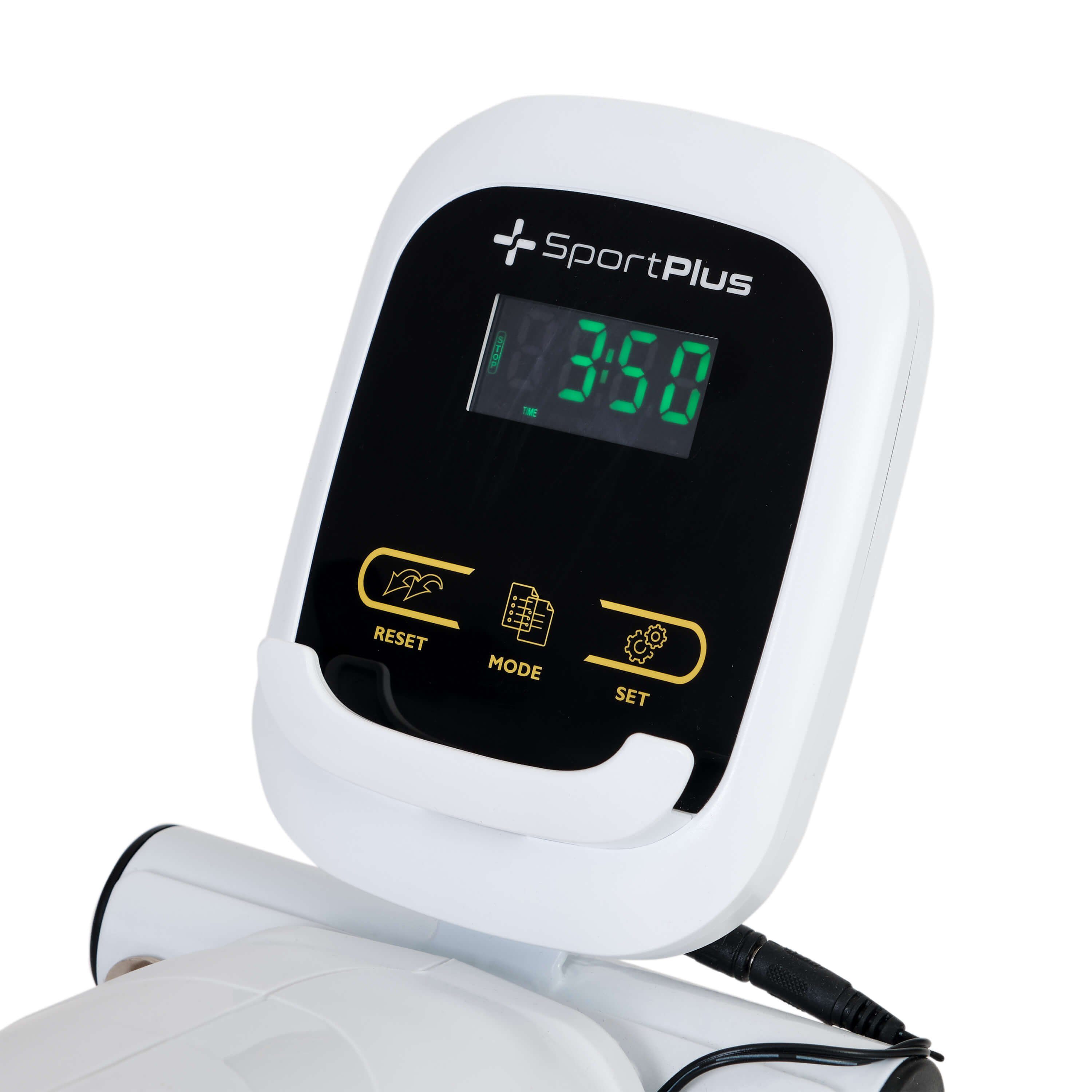 SportPlus Heimtrainer SP-HT-0001-W-iE, Mini-Heimtrainer, kleiner Beintrainer inkl. Trainingscomputer, SP-HT-0001-W-iE
