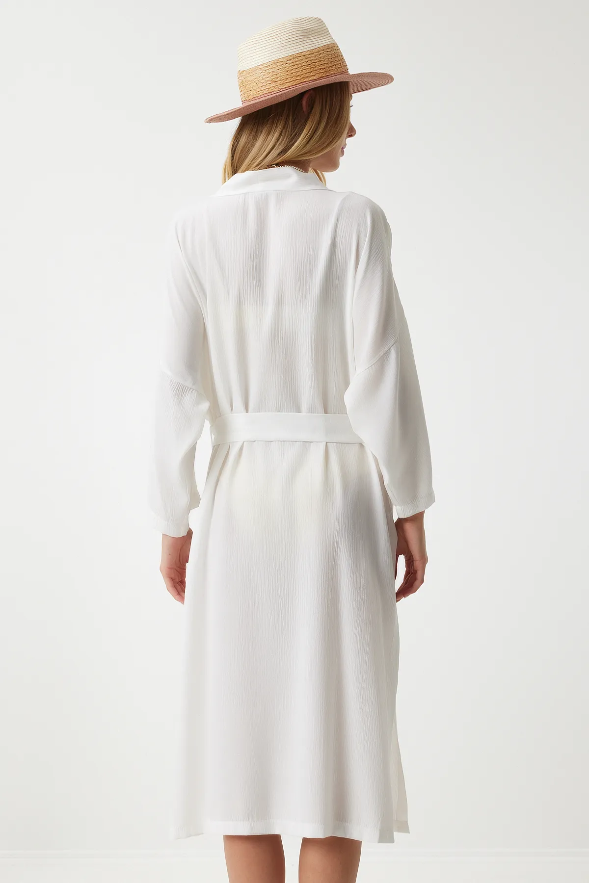 Happiness İstanbul  Kimono & Kaftan - Weiß - Regular Fit