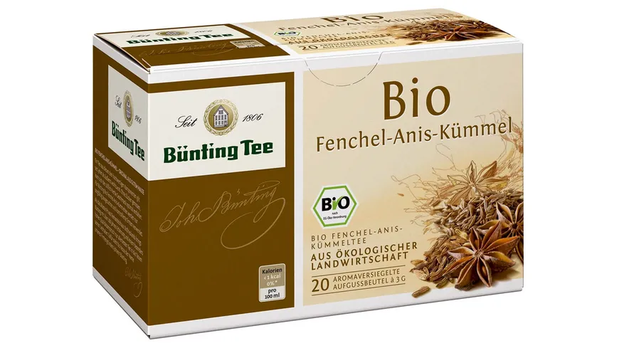 Bünting Tee Bio-Fenchel-Anis-Kümmel 60 g