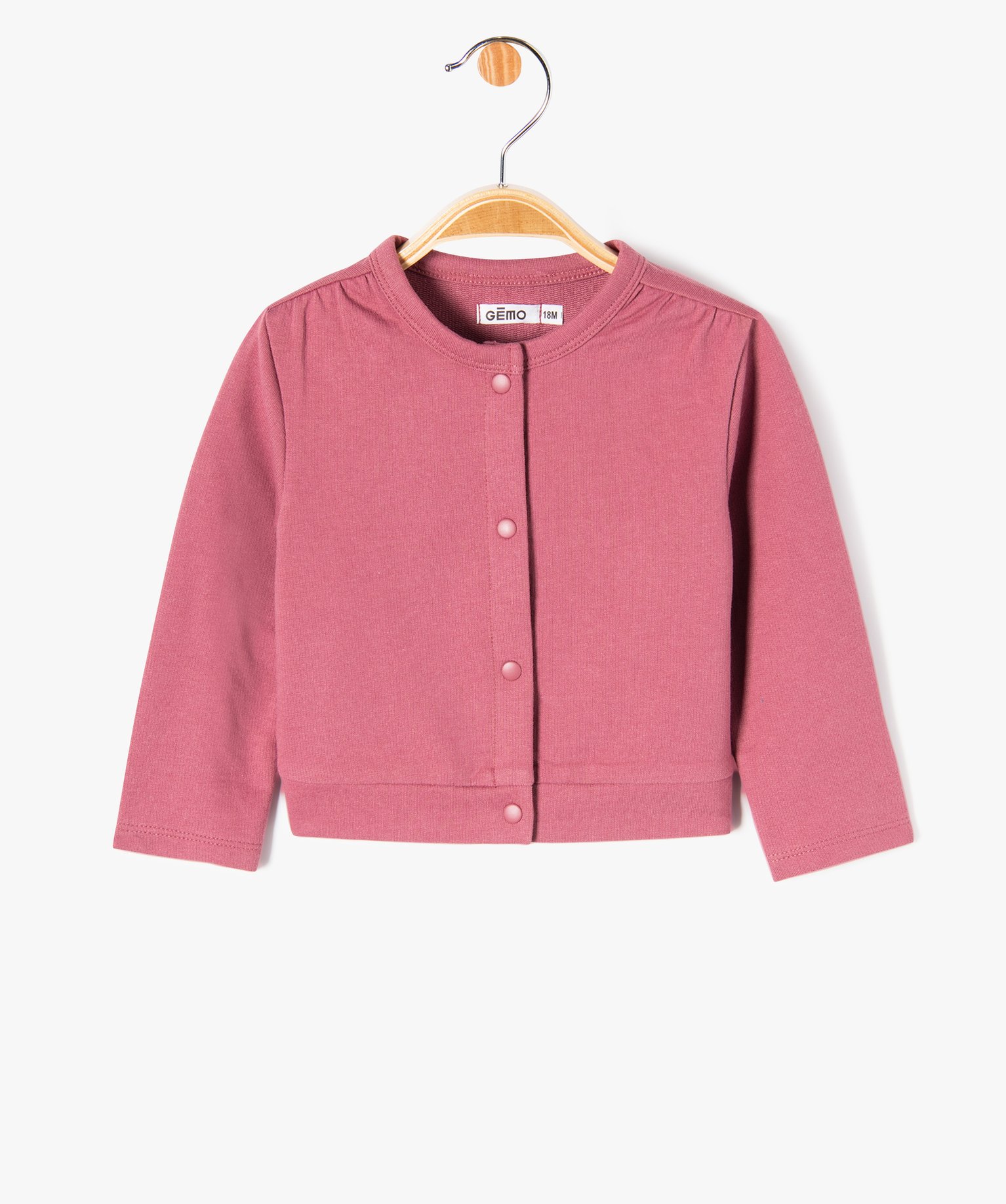 Ensemble bébé fille 2 pièces : robe + gilet ecru | GEMO