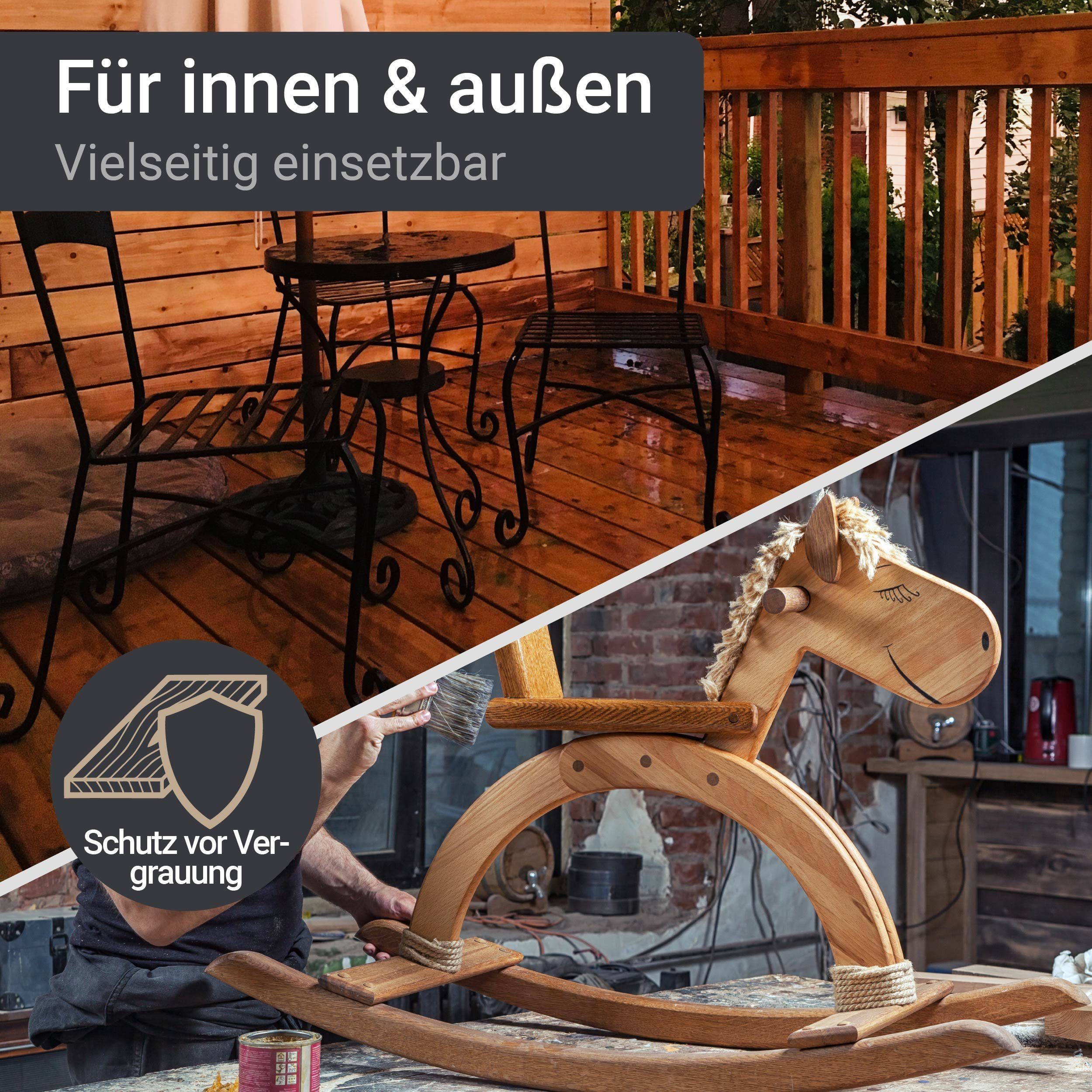 WO-WE Holzöl Douglasien-öl Akazienöl W291 Hartholzöl, 1-10L