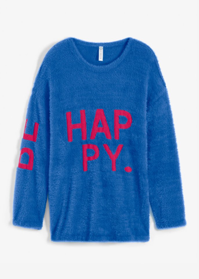 Hairy Strickpullover mit Wording