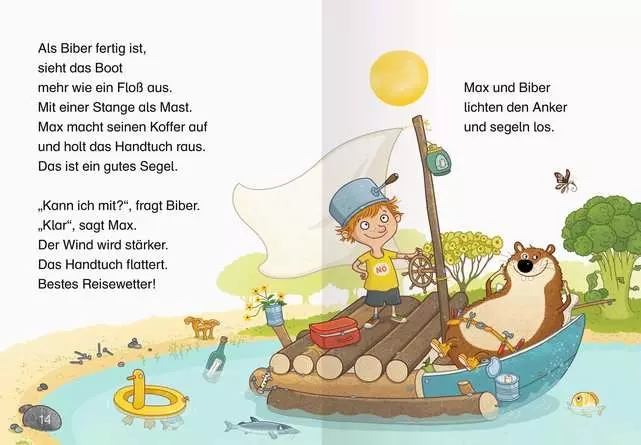 Leserabe - 1. Lesestufe: Max und Biber segeln los!
