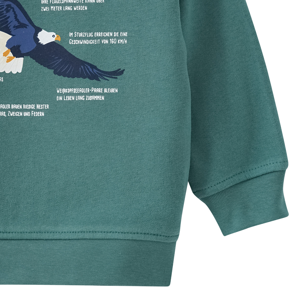 Baby Sweatshirt mit Weißkopfseeadler-Motiv