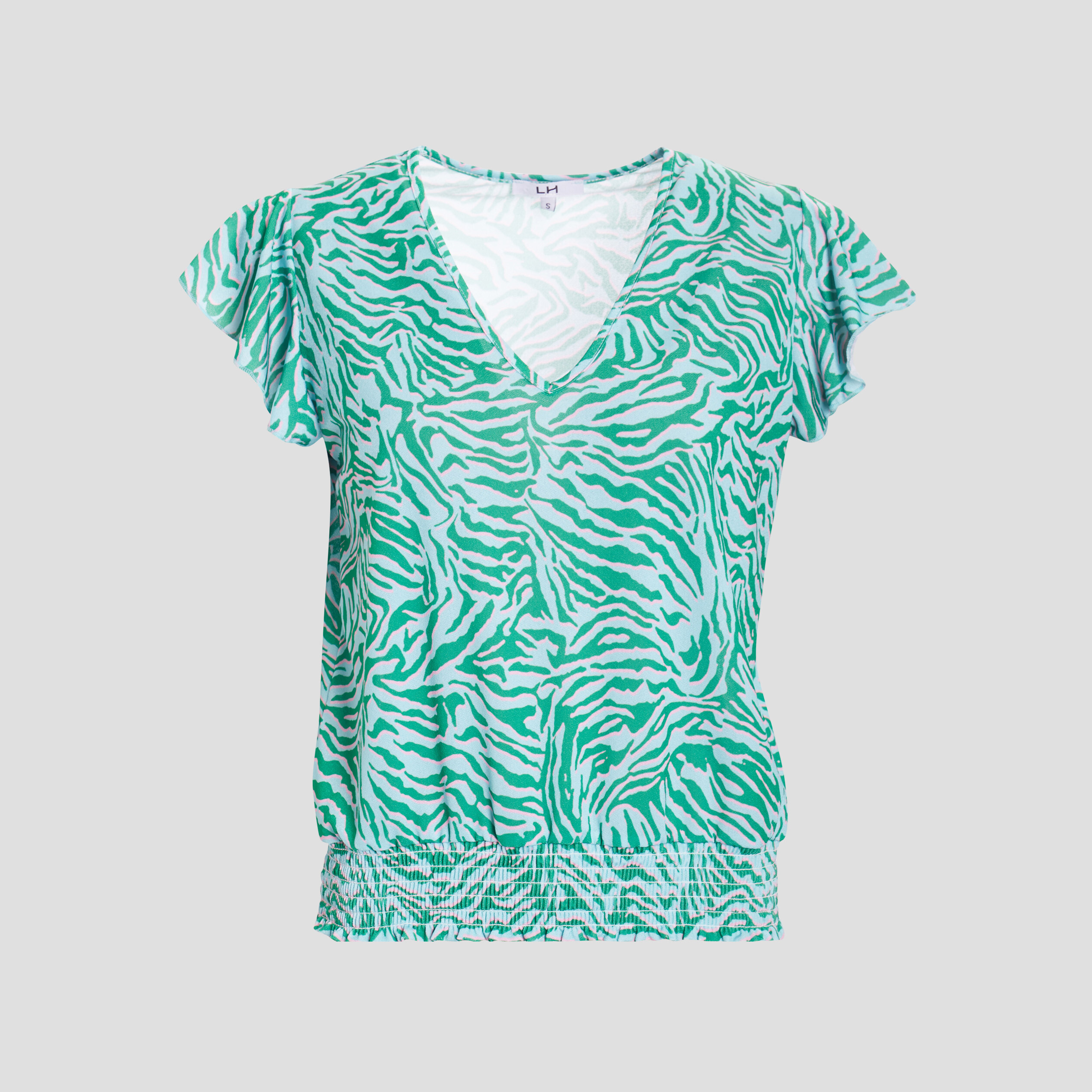 T-shirt manches courtes vert turquoise femme | La Halle