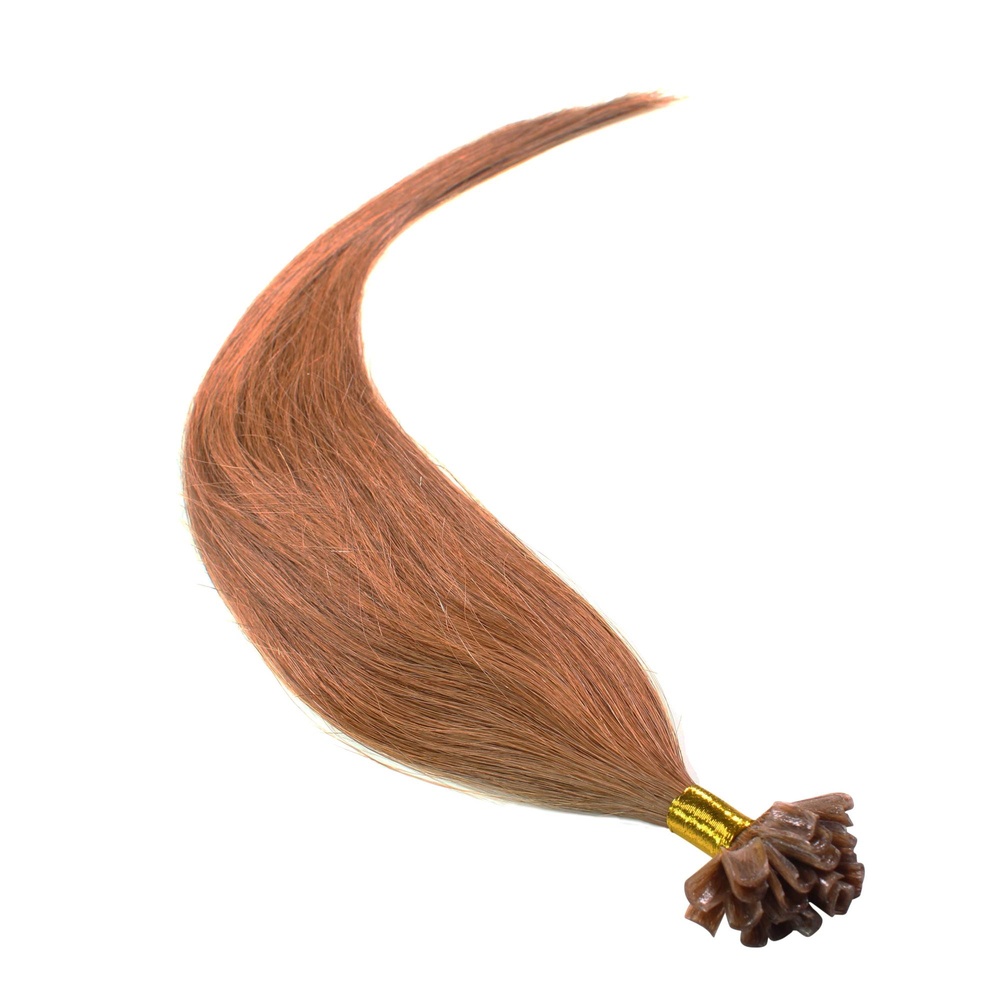 hair2heart Extensions à chaud Bonding Premium cheveux naturels #8 Marron clair 0.5g extensions