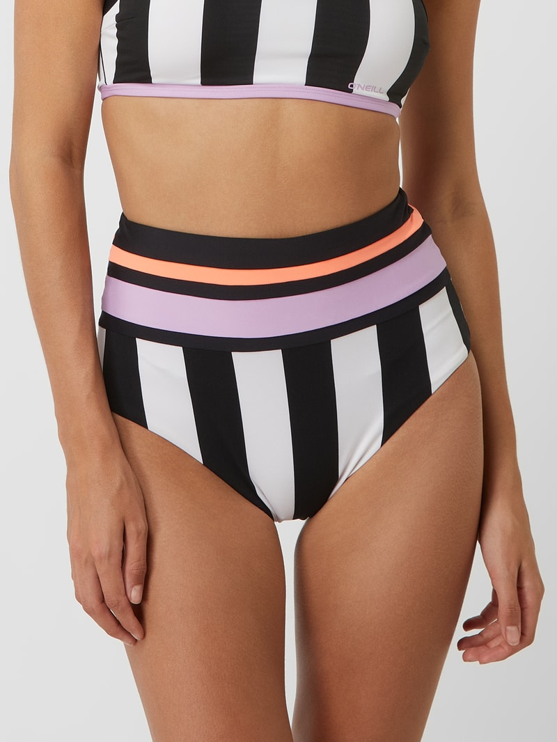 Bikini mit Streifenmuster Modell 'Talaia' in weiß