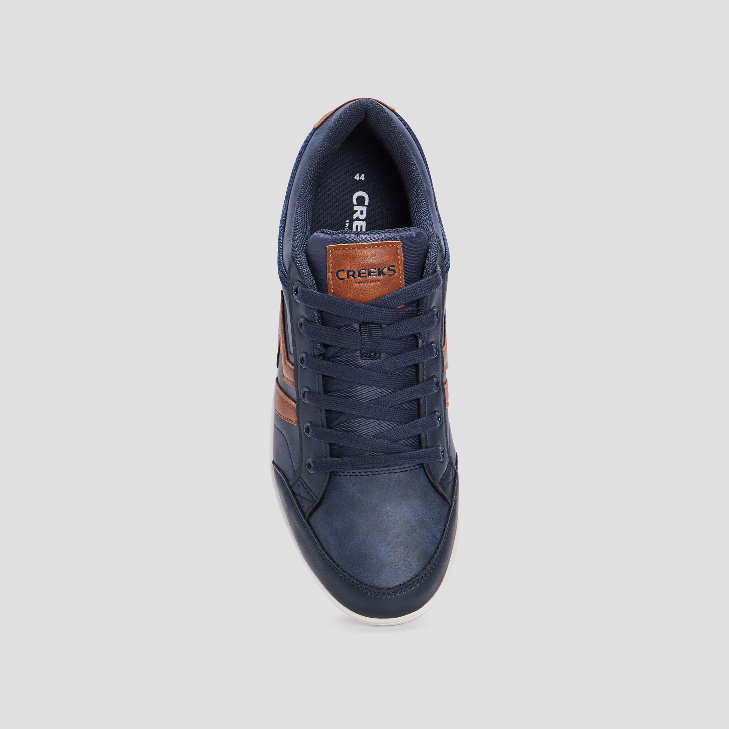 Baskets plates Creeks bleu marine homme | La Halle