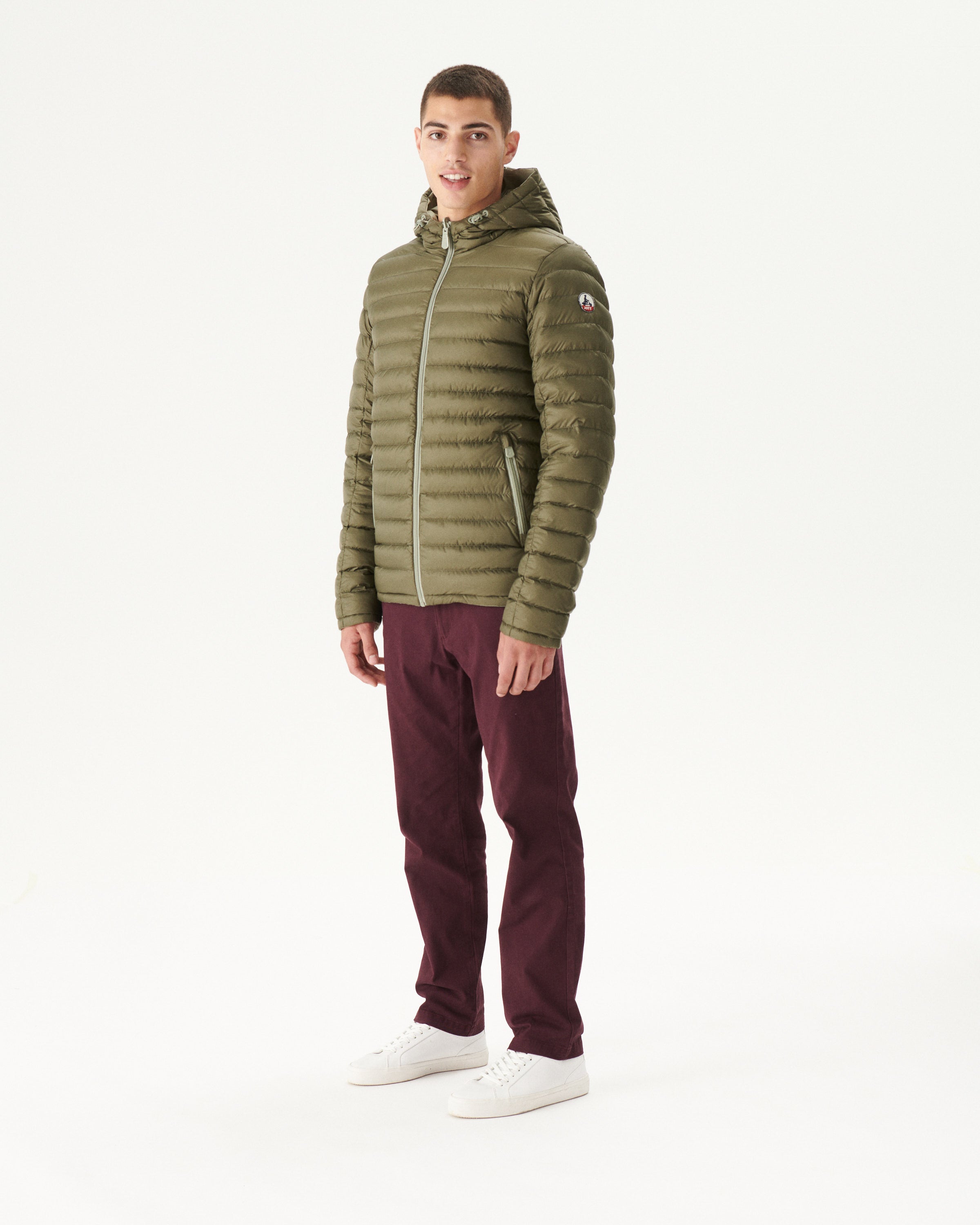 Doudoune réversible à capuche Sauge/Army Bergen