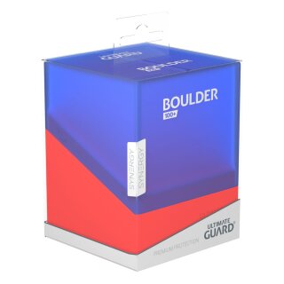 Ultimate Guard Boulder Deck Case 100+ Synergy Blau/Rot
