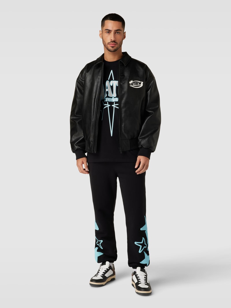 Sweatpants mit Motiv-Print - MATW X REVIEW in schwarz