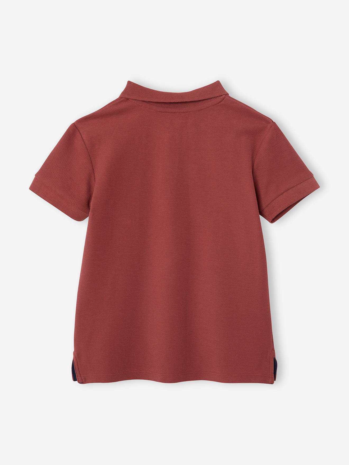 Lot de 2 polos garçons en maille piquée lot 1 bleu ardoise + 1 rayé