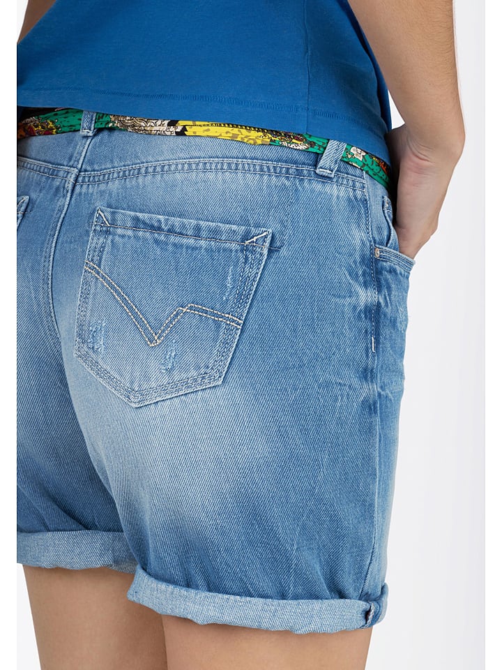 Timezone Jeans-Shorts in Blau günstig kaufen