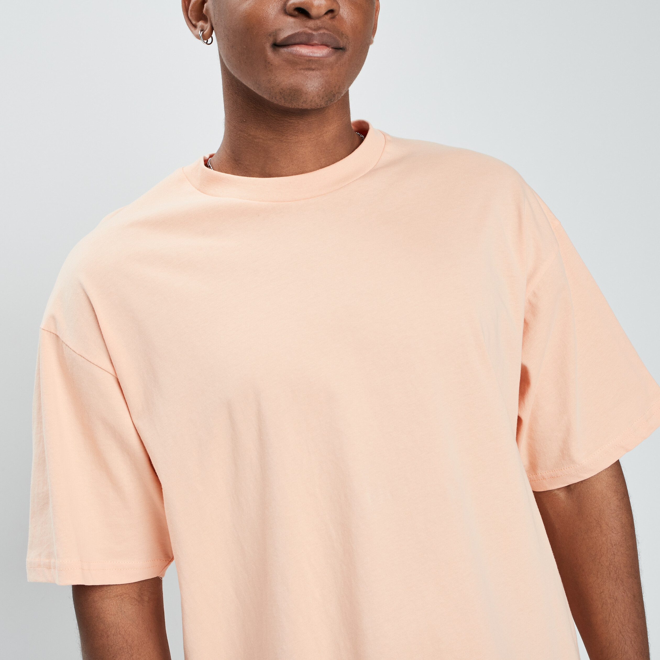 T-shirt manches courtes orange clair homme | La Halle