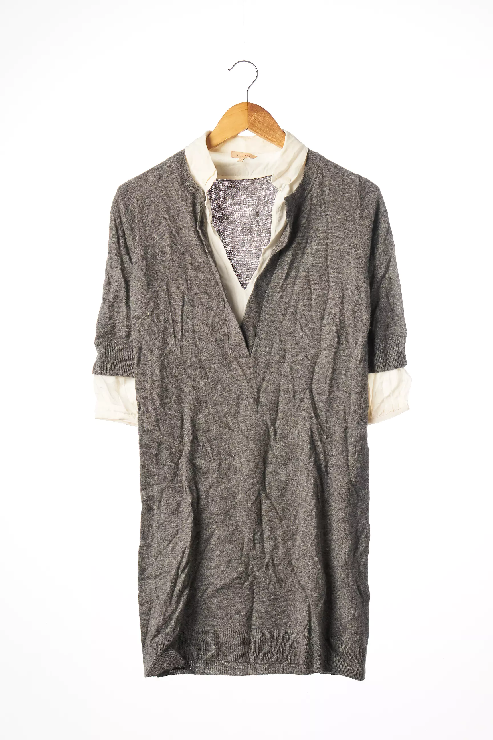 Sandro Pull Tuniques Femme couleur gris