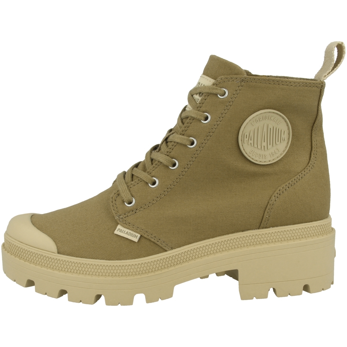 Palladium Pallabase Twill Schnürboots braun