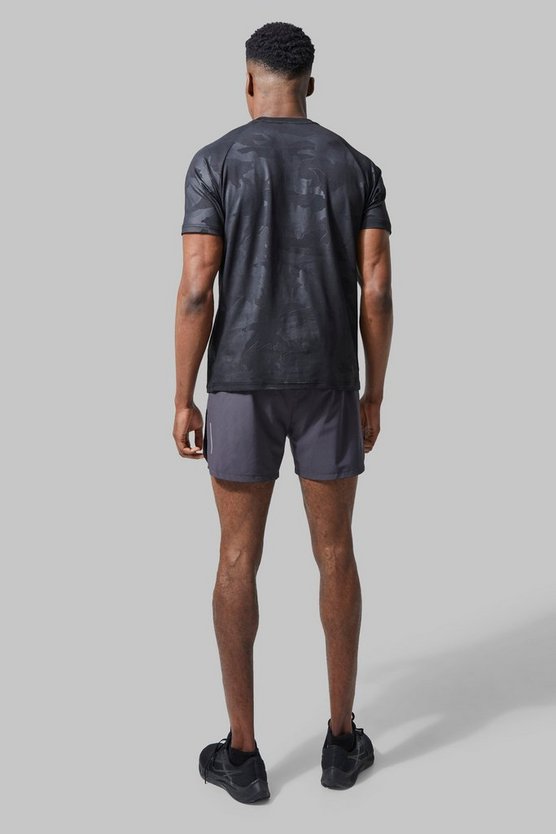 Man Active Camouflage Raglan Performance T-Shirt