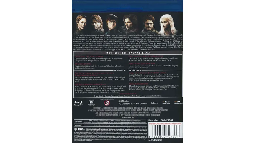 Game of Thrones - Staffel 2  [5 BRs]