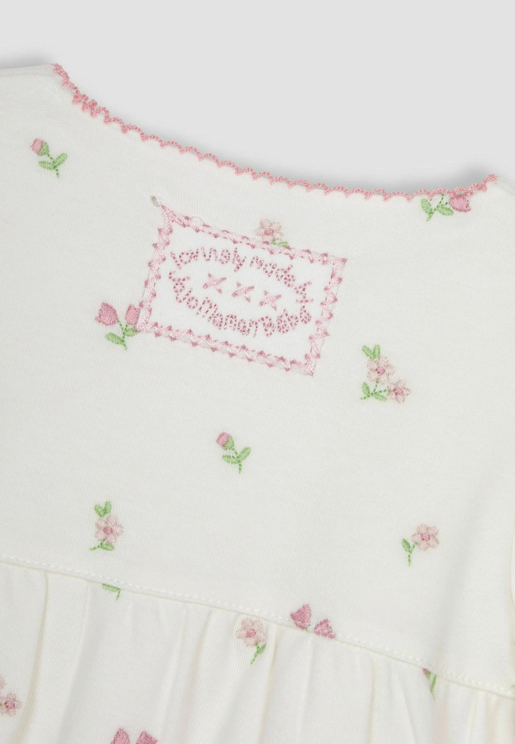 JoJo Maman Bébé FLORAL EMBROIDERED PRETTY REGULAR FIT SET - Gorro