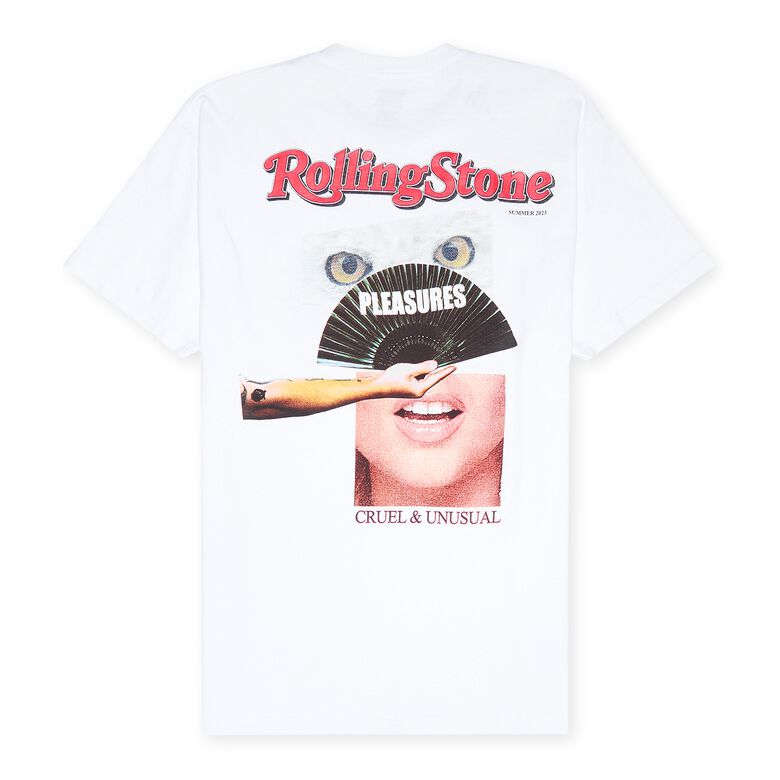 Pleasures Rolling Stone T-Shirt white