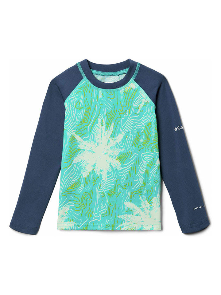 Columbia Longsleeve in Dunkelblau/ Grün günstig kaufen