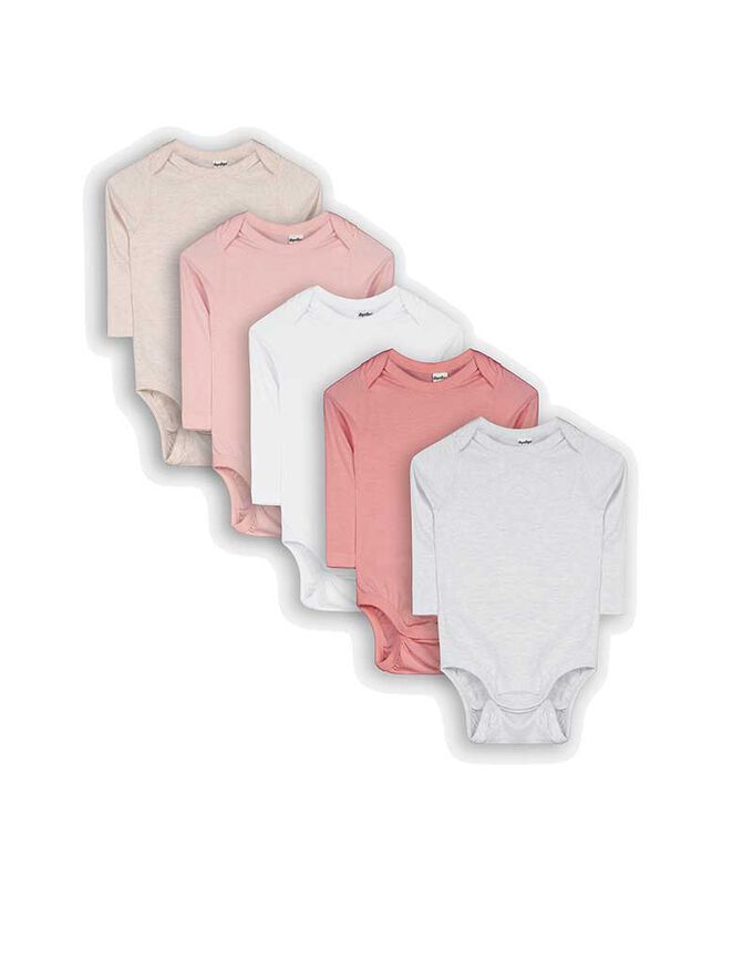 Langarmbody - 5er-Pack