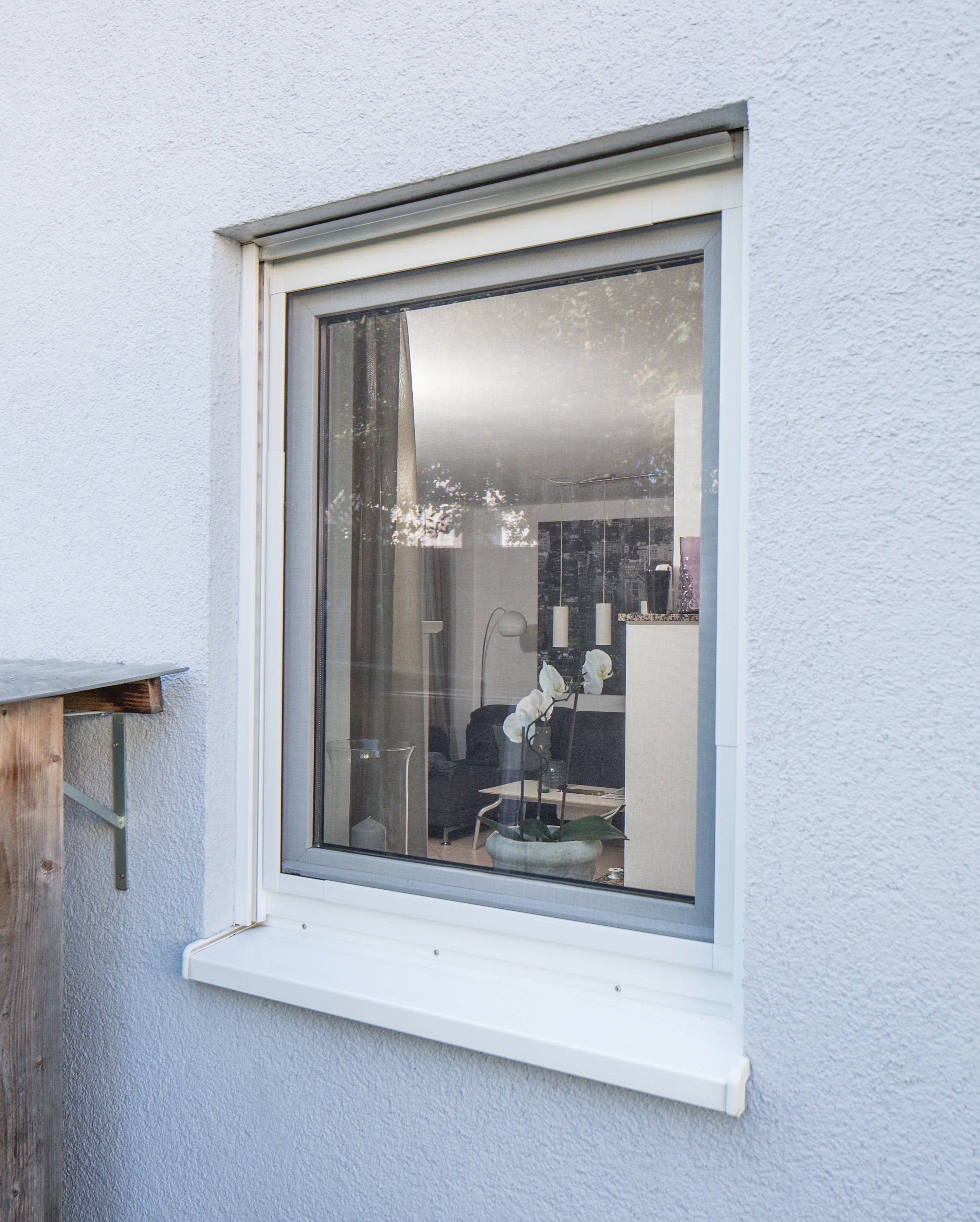SCHELLENBERG Insektenschutz-Fensterrahmen Telescope, ausziehbarer Insektenschutz-Rahmen, für Fenster bis max. 140 x 150 cm, weiß, 70080