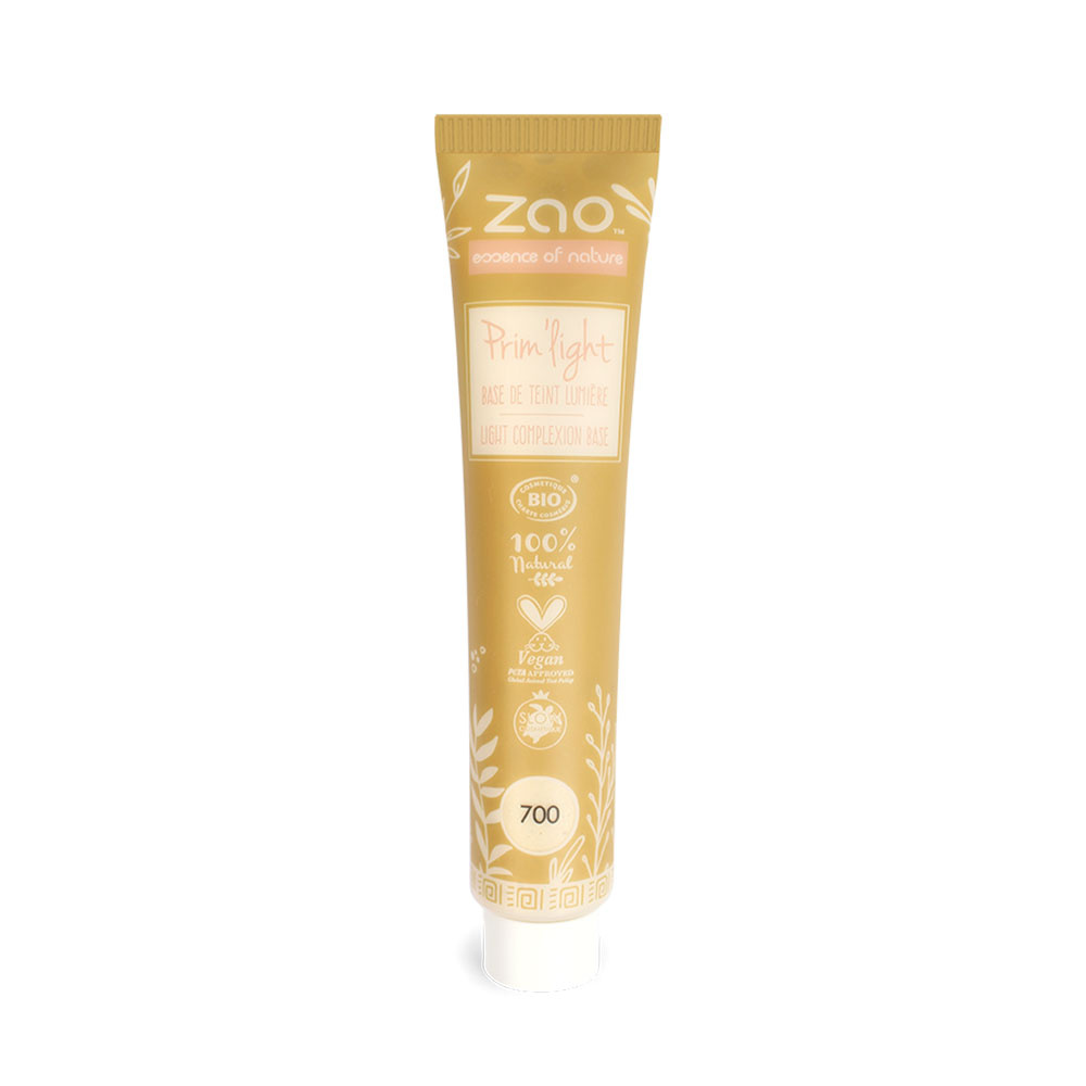 zao essence of nature RechargeBase Prim'Light 700 ZAO Base de teint Certifiée Bio, Formule 100% naturelle, Vegan et Rechargeable