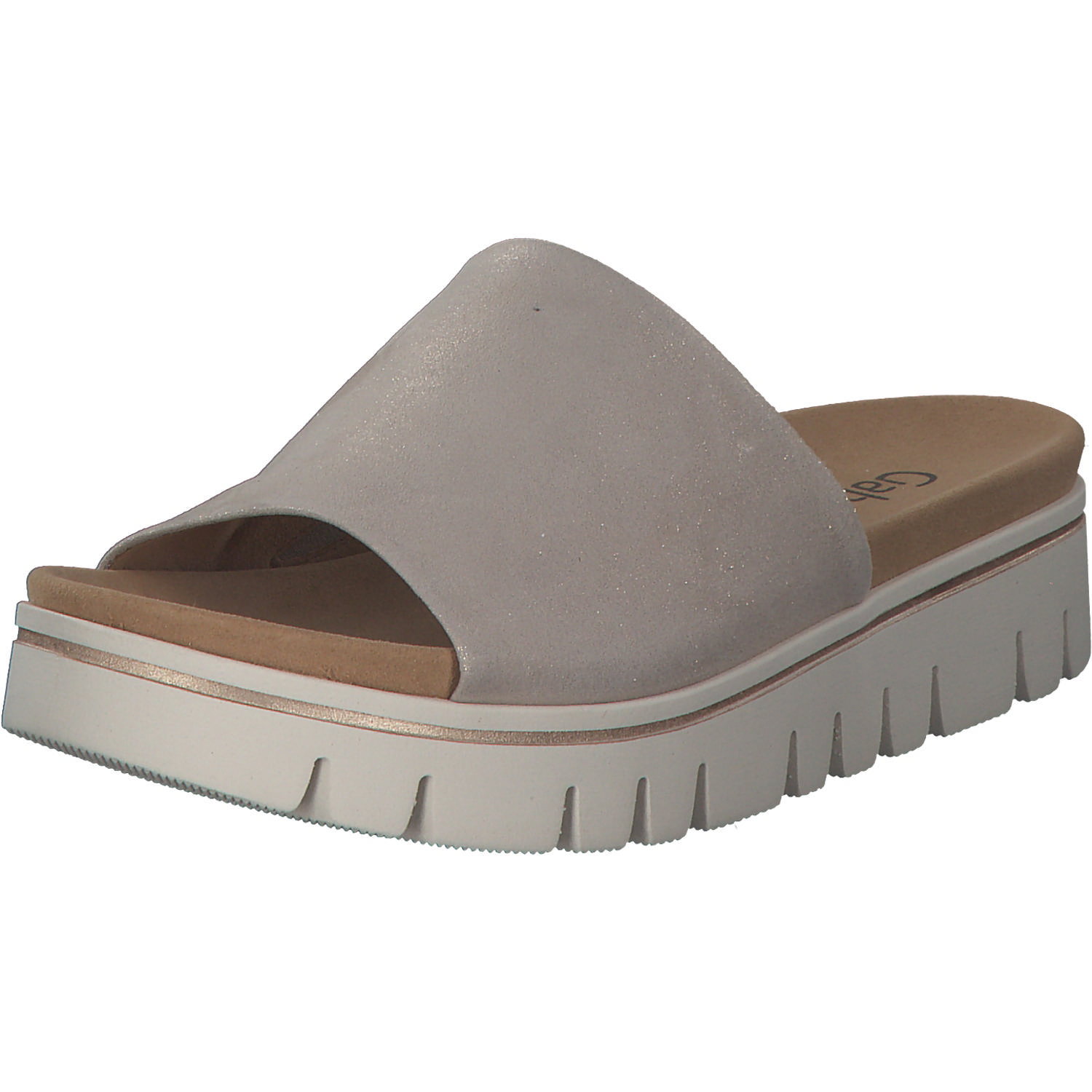 Gabor York 82.880, Plateau-Pantoletten, Damen, Beige