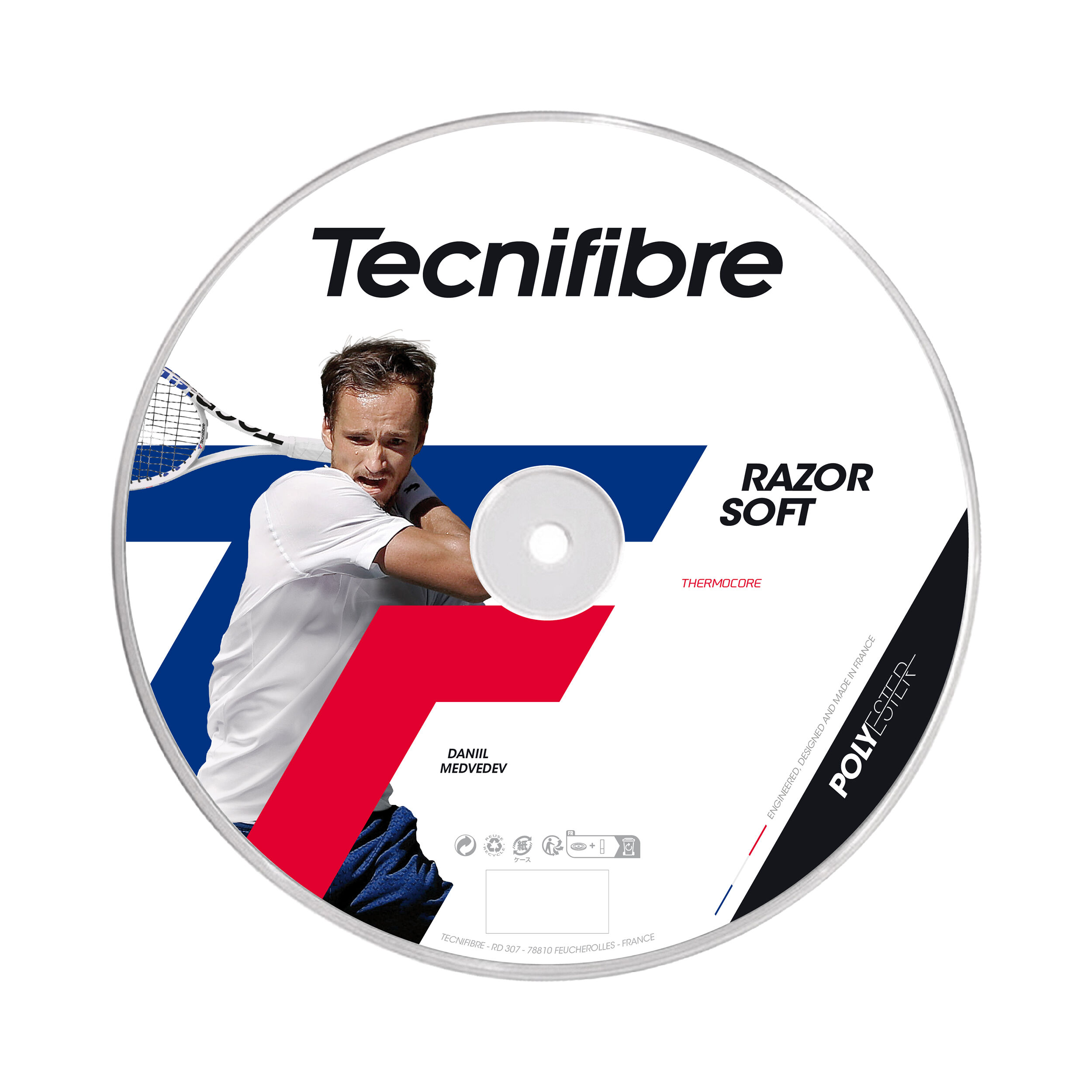 Razor Soft 200m Saitenrolle - Grau