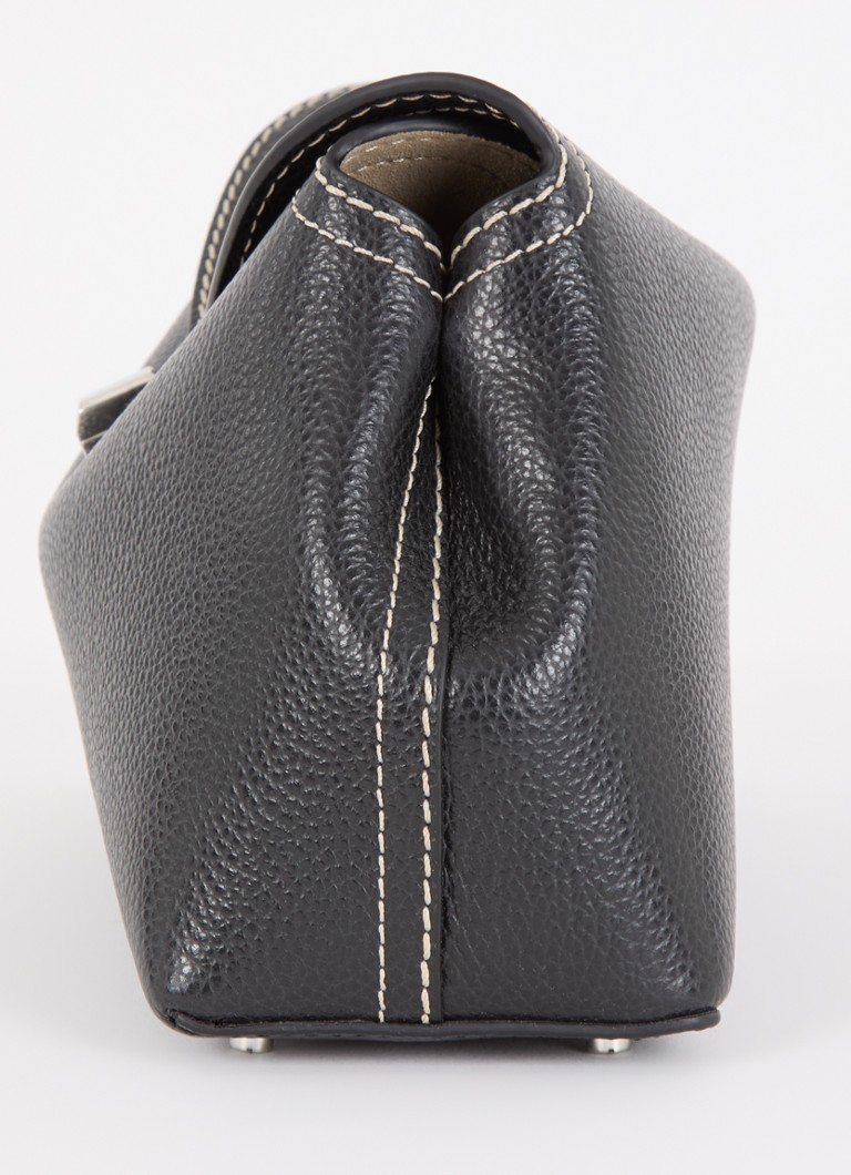 TOTEME T-Lock Lederclutch mit abnehmbarem Schulterriemen