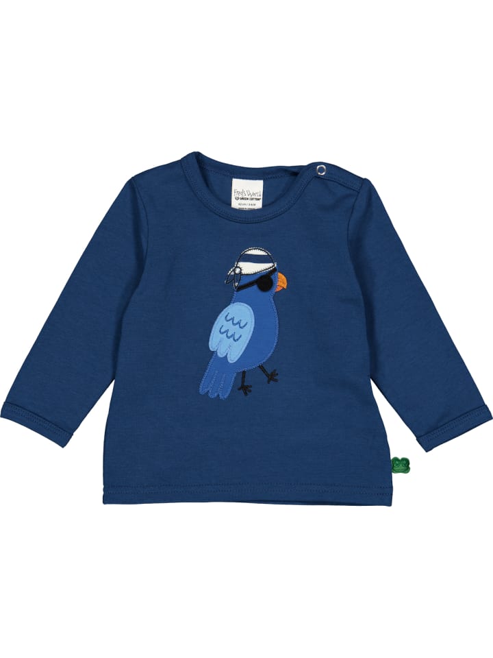 Fred´s World by GREEN COTTON Babylangarmshirt in Navy günstig kaufen