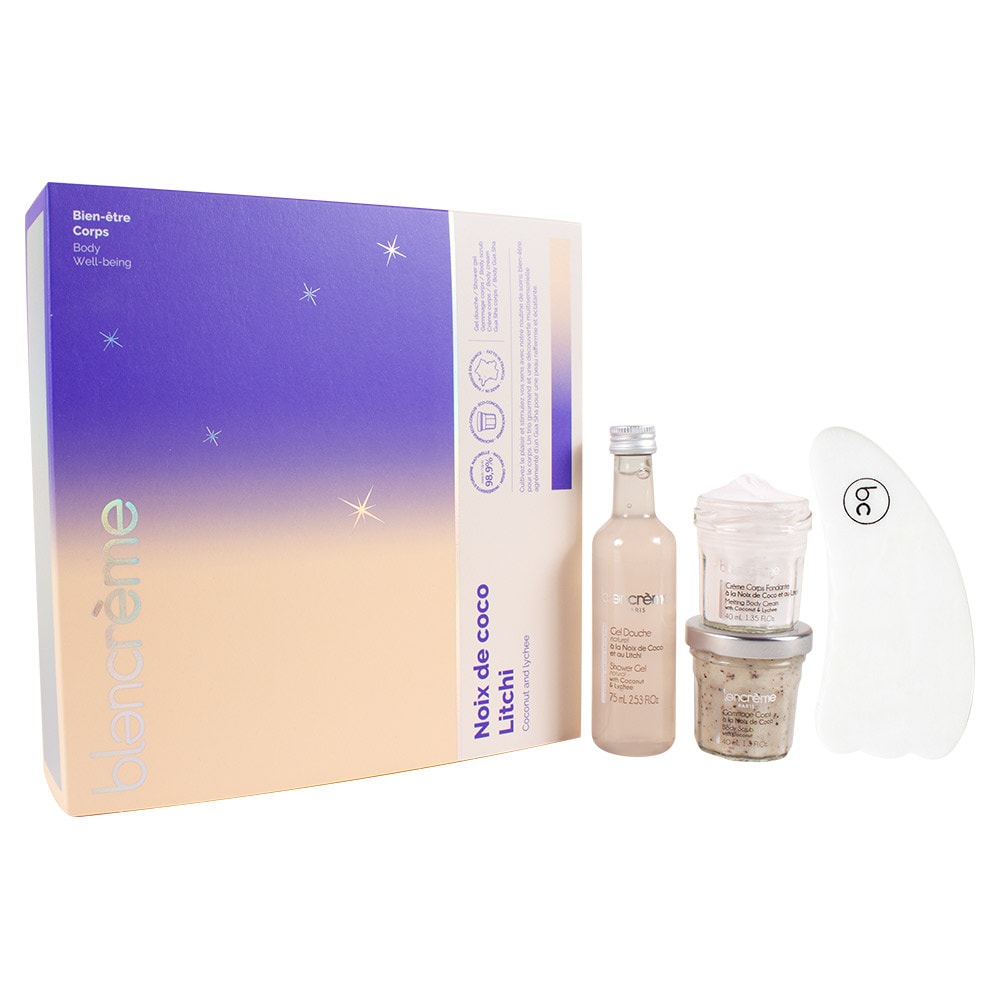 Blancreme Coffret Gua Sha Coco Litchi Edition Limitée Noël 2023 Soins Corps