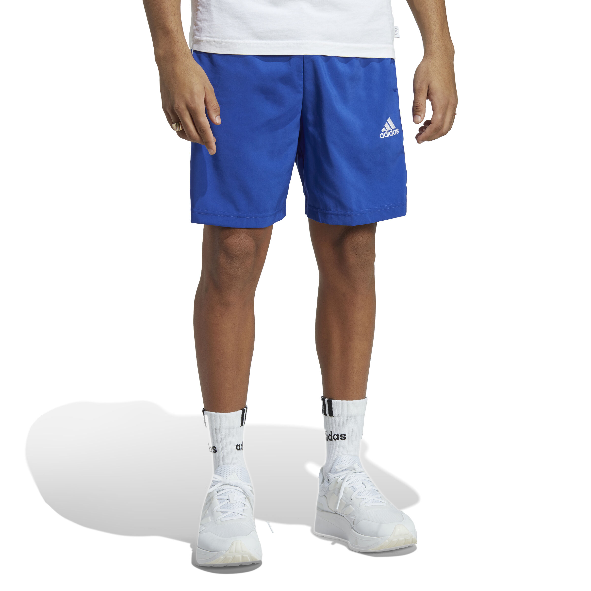Essentials AEROREADY Chelsea 3-Stripes Shorts Herren - Blau, Weiß