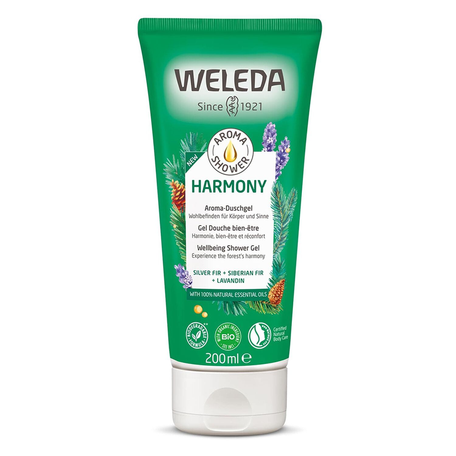 Weleda Aroma Harmony Gel Douche Bien-Être - Formule 100 % Naturelle - 200 ml