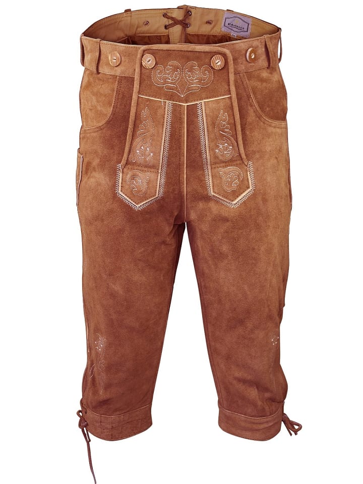 Edelnice Lederhose in mittelbraun günstig kaufen