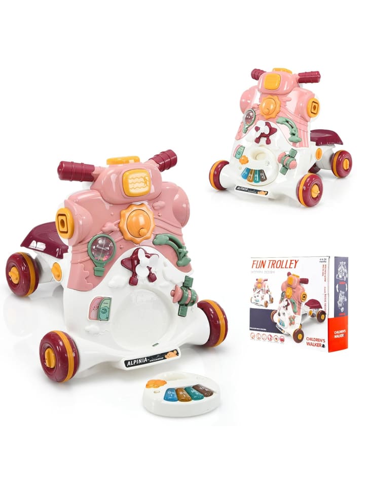 COSTWAY 3 in 1 Lauflernwagen 6-36 Monaten in Rosa günstig kaufen 46 cm