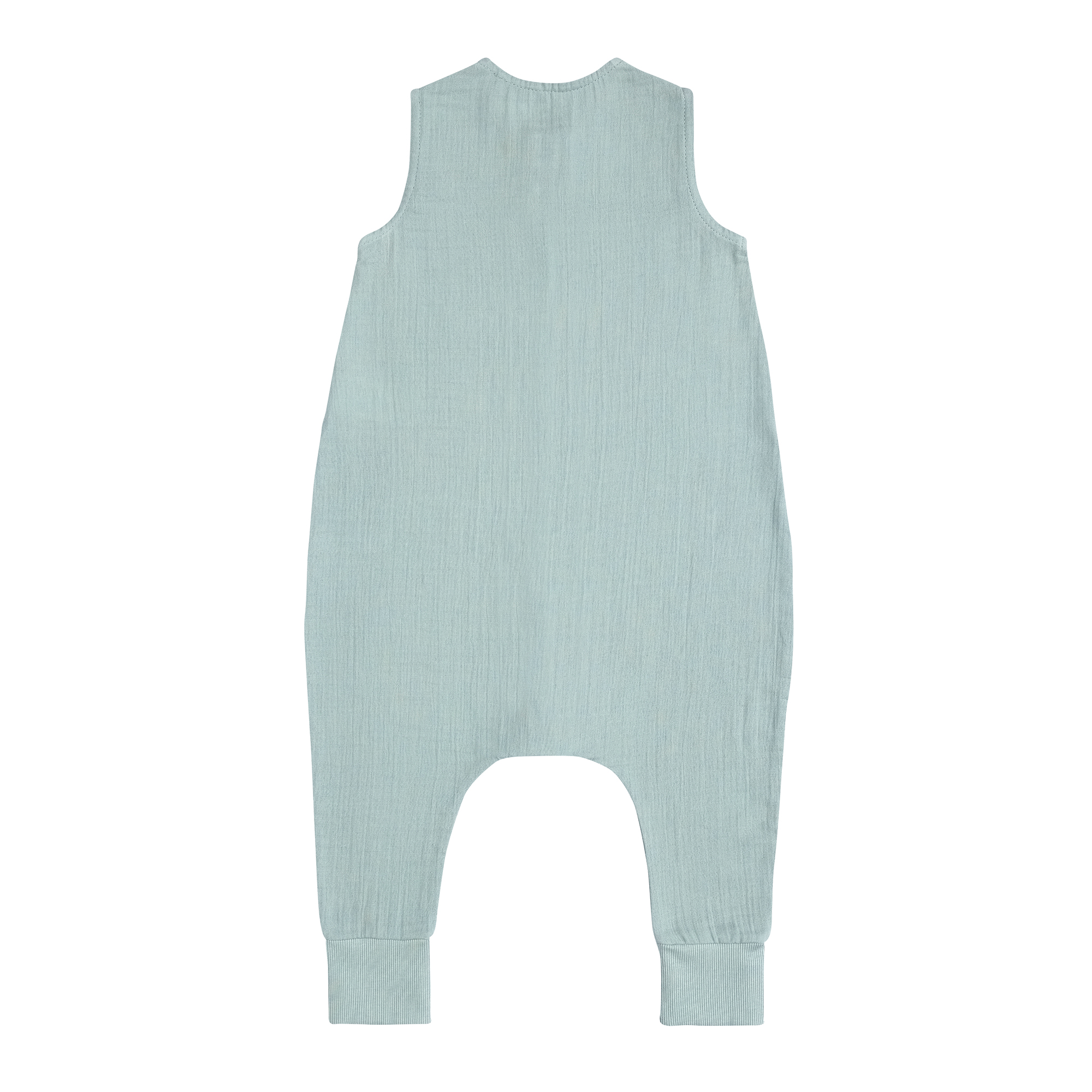 Musselin Kinder Schlafoverall 1 TOG - Bio Baumwolle, Silbergrau