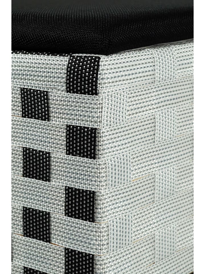 kobolo Wäschekorb BLACKWHITE44 in Weiß günstig kaufen onesize