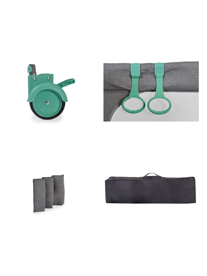 Cangaroo Reisebett Skyglow Laufstall in grün günstig kaufen 60x120 cm