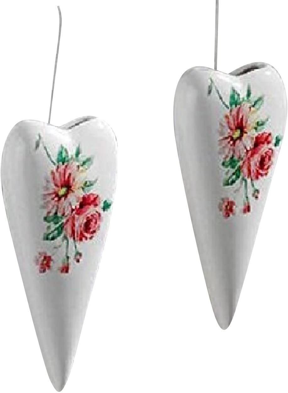 JOKA international Luftbefeuchter Luftbefeuchter Rosenherz 2er Set 16390, Luftbefeuchter 2er Set mit Rosendruck