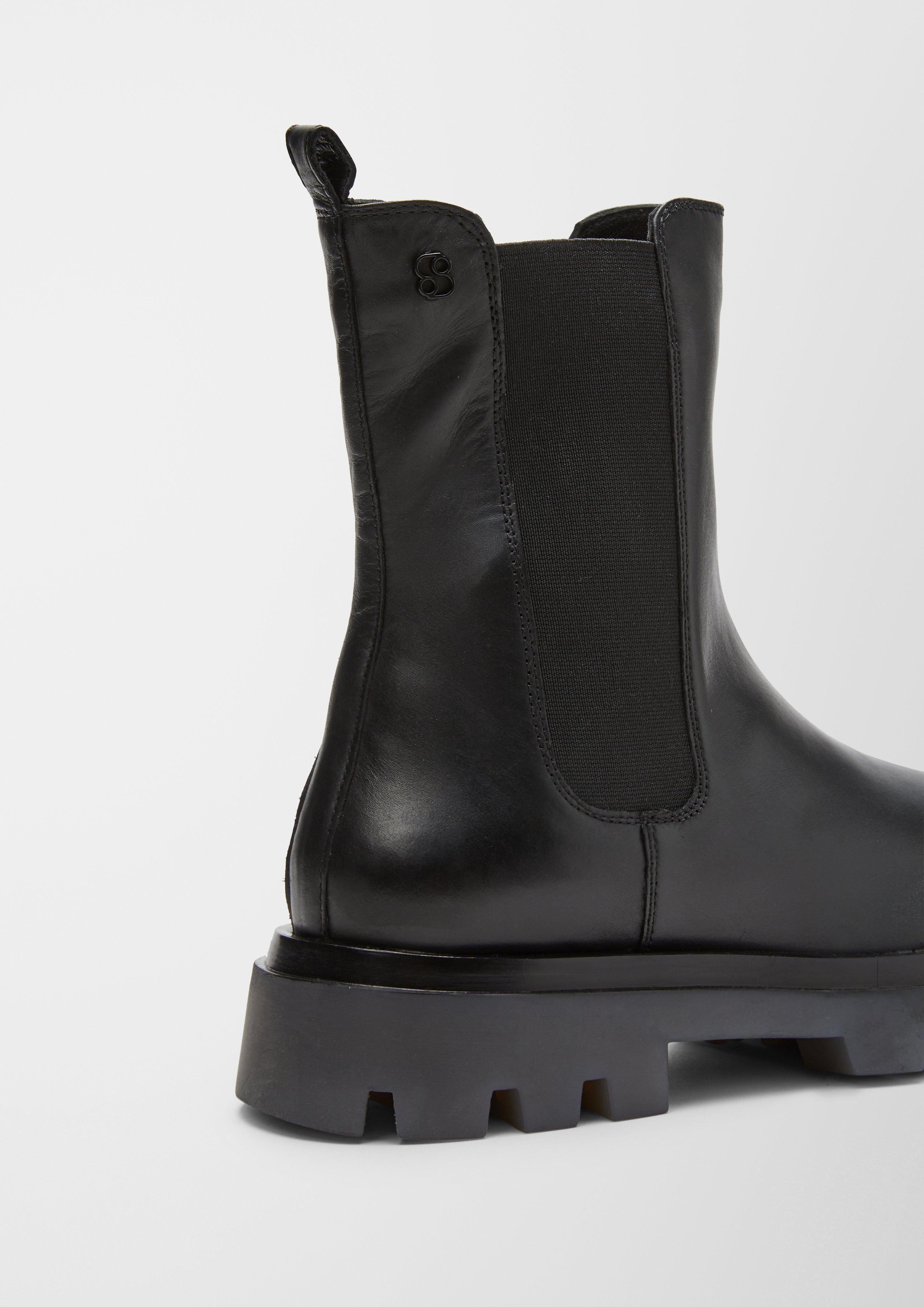 Gefütterte Lederstiefel  6006611-001