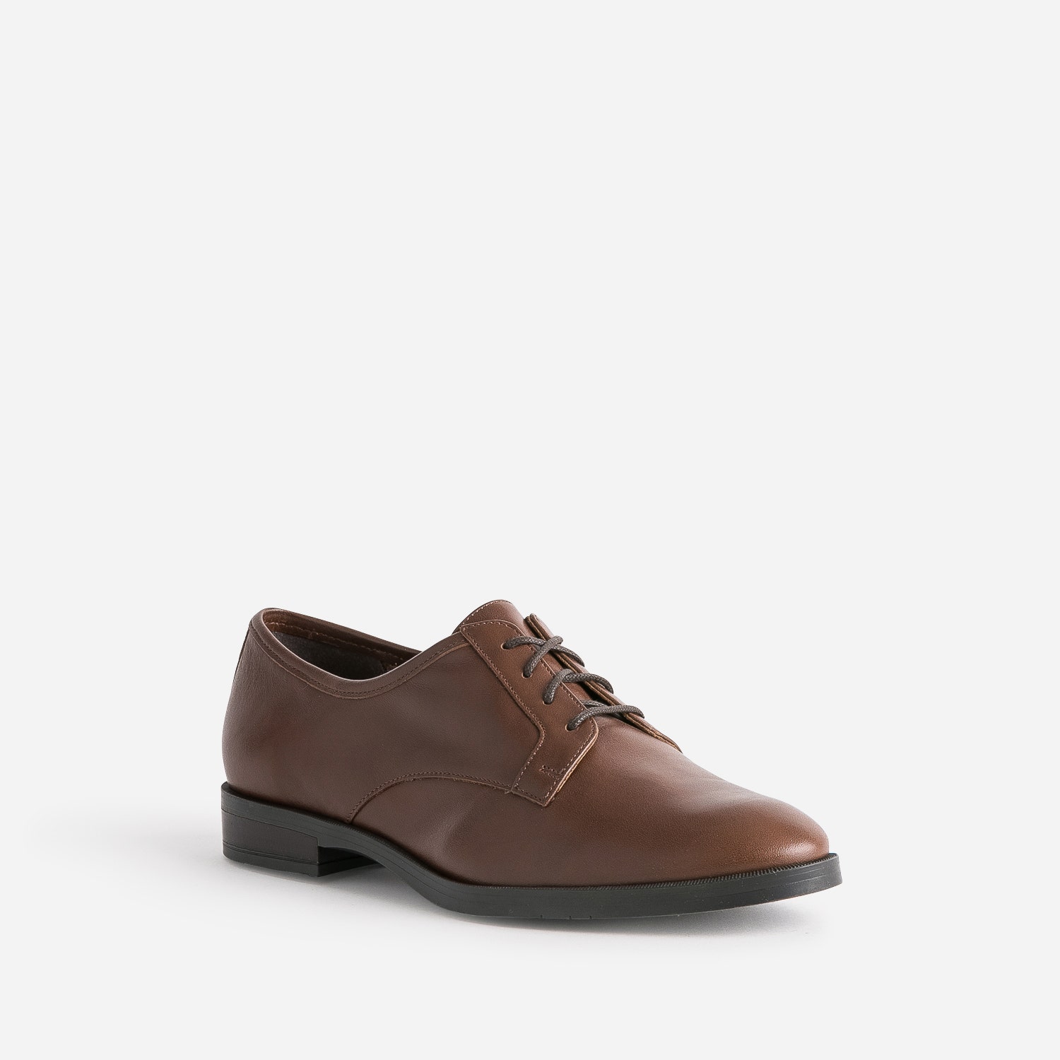 Derby ERAM FLEX marron en cuir