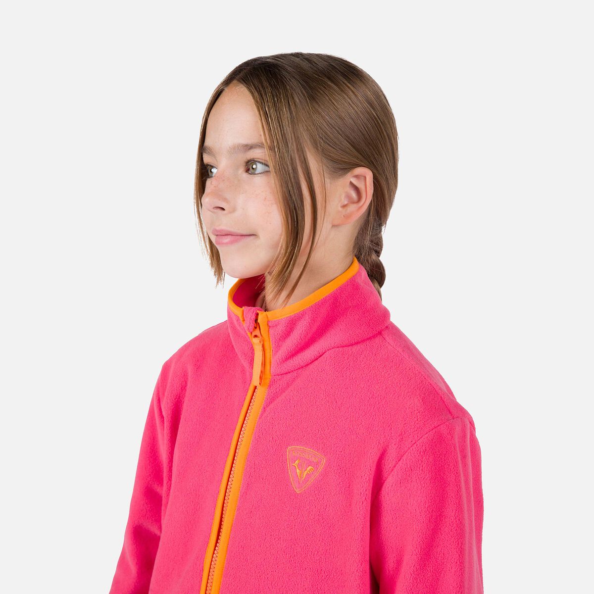 Junior-Fleecejacke mit durchgehendem Reißverschluss Strawpile